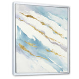 Abstract Drift v2 Framed Canvas Matte White - 1.5" Thick