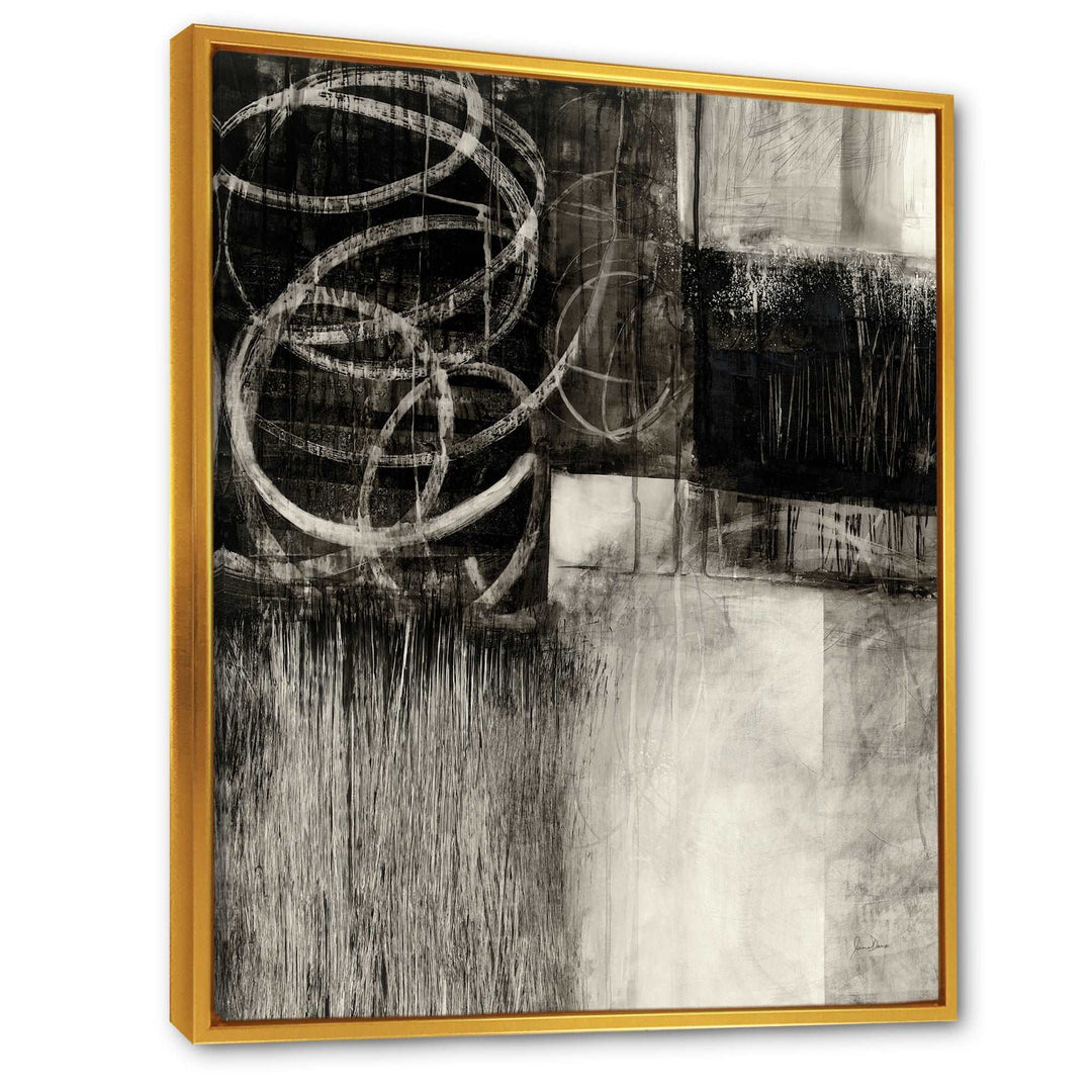 A Geometric Day I Framed Canvas Vibrant Gold - 1.5" Thick