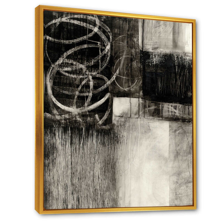 A Geometric Day I Framed Canvas Vibrant Gold - 1.5" Thick