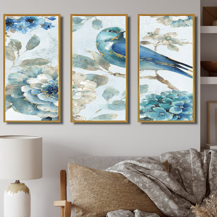 Indigold Watercolor Lovely bird II - Multi-Panels