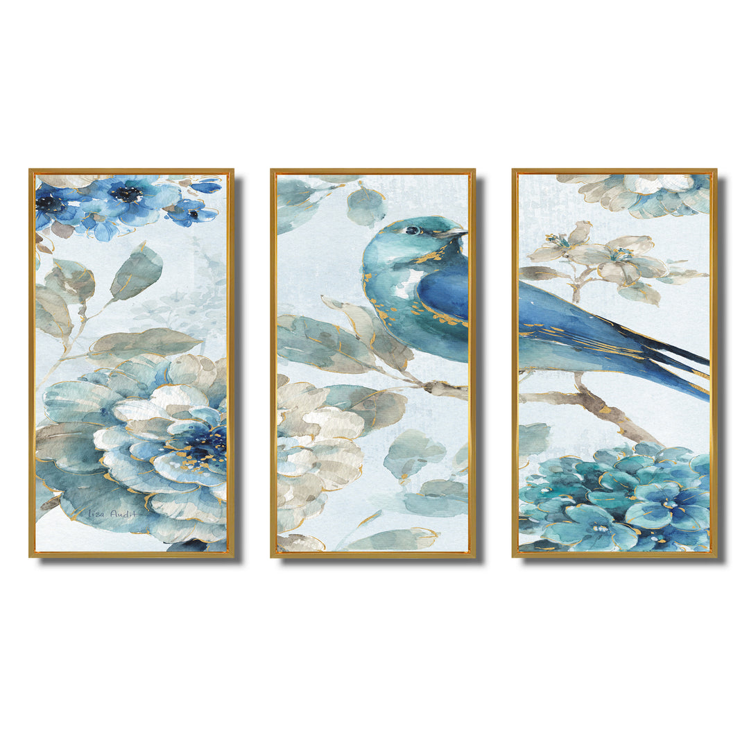 Indigold Watercolor Lovely bird II - Multi-Panels