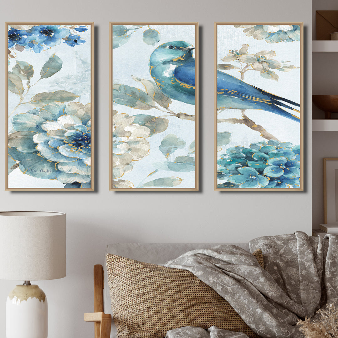 Indigold Watercolor Lovely bird II - Multi-Panels