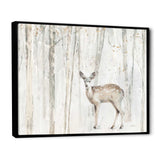 A Woodland Walk into the Forest I Framed Canvas Vibrant Black - 1.5" Thick