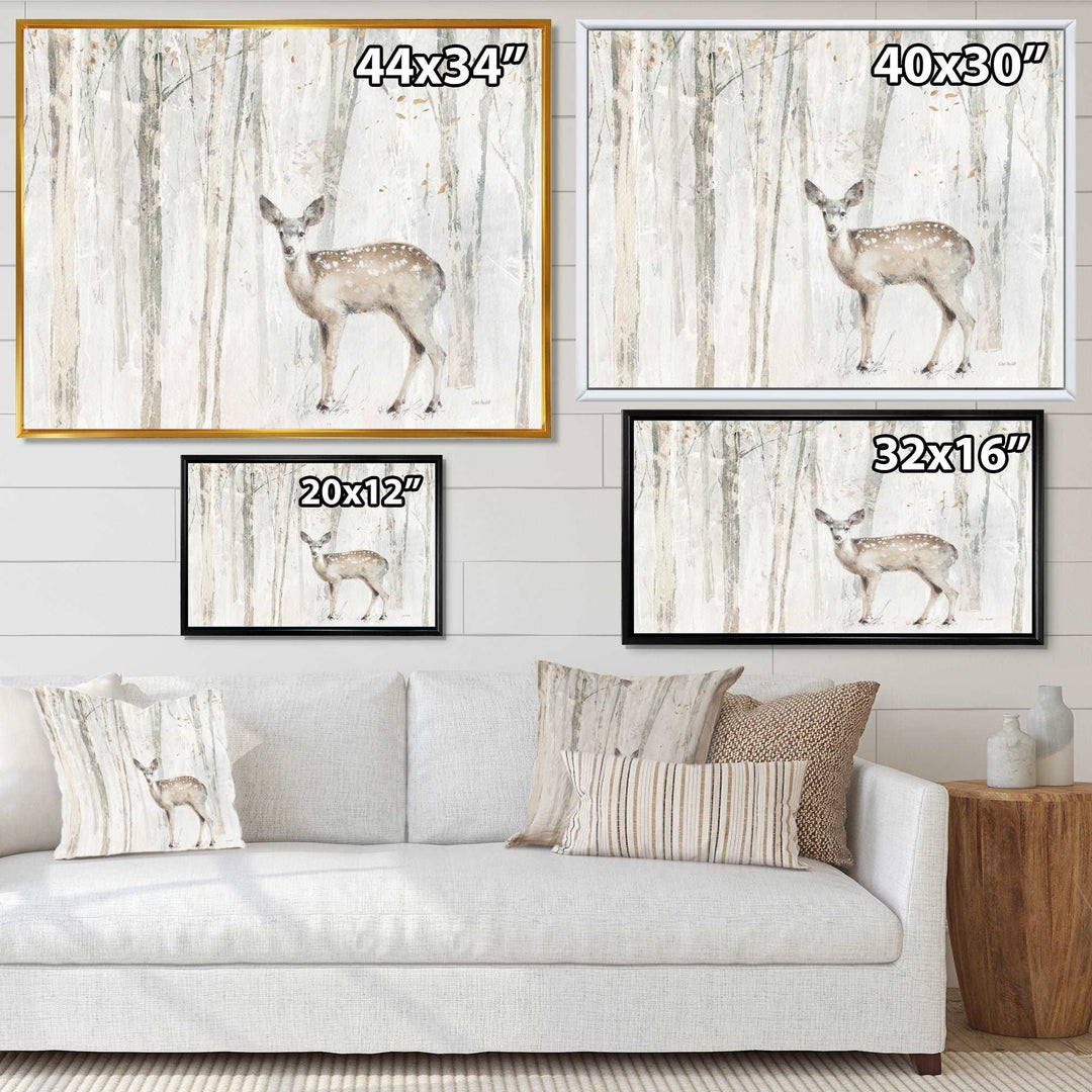 A Woodland Walk into the Forest I Framed Print Matte White - 1.5" Width