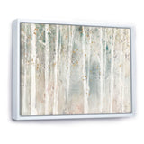 A Woodland Walk into the Forest III Framed Canvas Matte White - 1.5" Thick