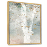 A Woodland Walk into the Forest IV Framed Canvas Matte White - 1.5" Thick