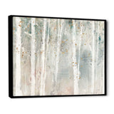 A Woodland Walk into the Forest VII Framed Canvas Vibrant Black - 1.5" Thick