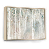 A Woodland Walk into the Forest VII Framed Canvas Matte White - 1.5" Thick