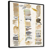 Abstract Gold Birch Trees I Framed Canvas Vibrant Black - 1.5" Thick