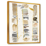 Abstract Gold Birch Trees I Framed Canvas Vibrant Gold - 1.5" Thick