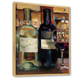 A Reflection of Wine Bottle II Framed Canvas Matte White - 1.5" Thick
