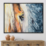 Close up of a Beautiful Horses Eye II - Painting on Canvas