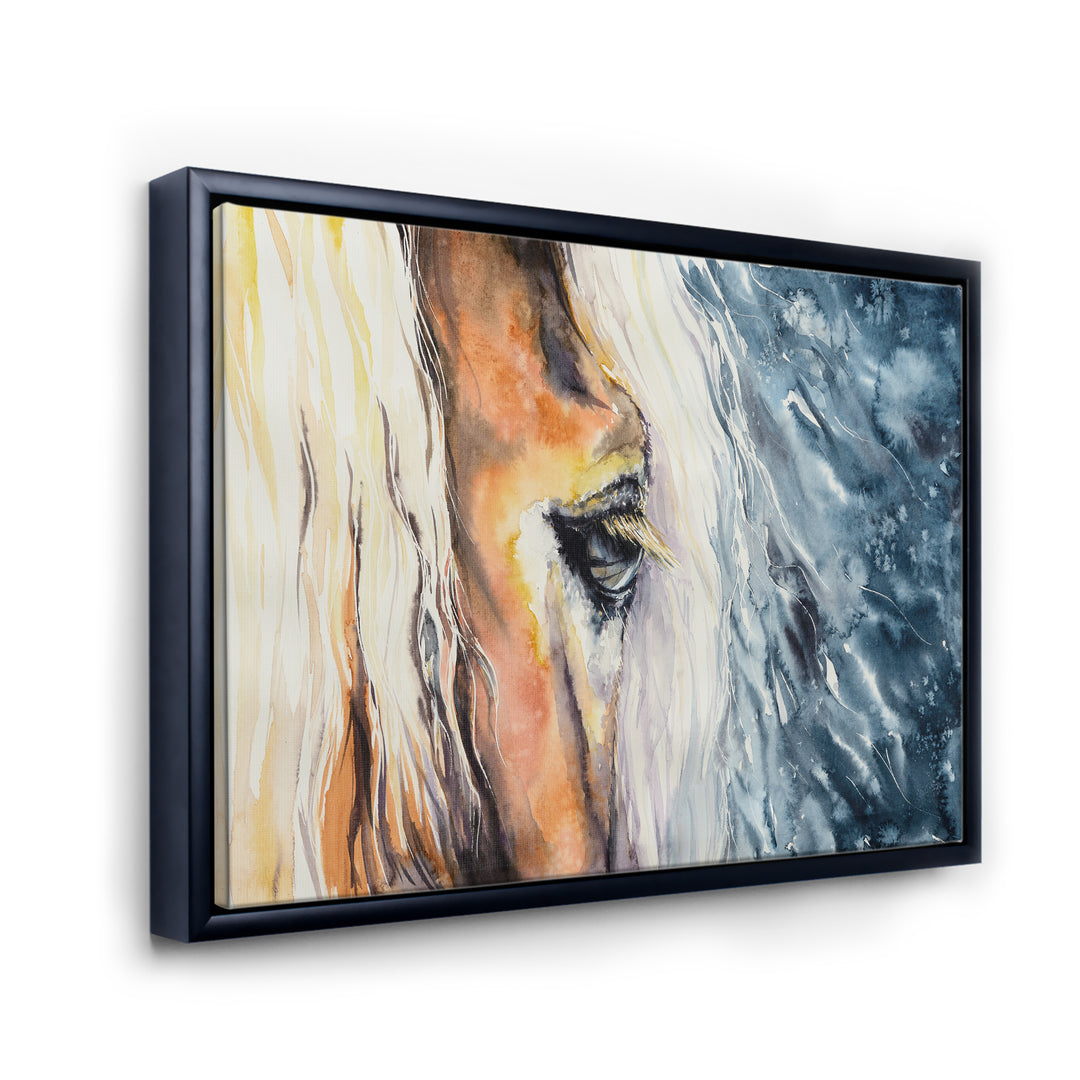 Close up of a Beautiful Horses Eye II - Painting on Canvas