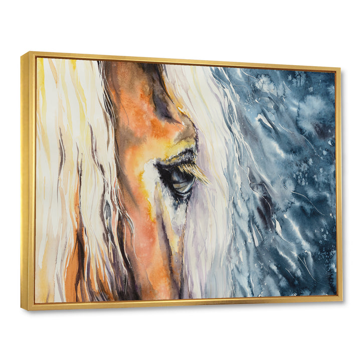 Close up of a Beautiful Horses Eye II - Painting on Canvas