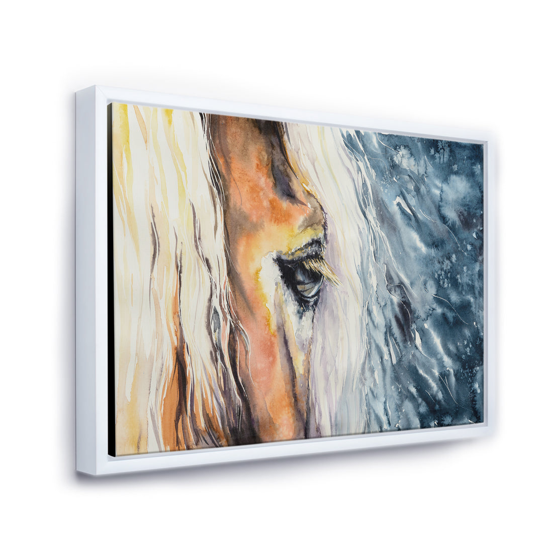 Close up of a Beautiful Horses Eye II - Painting on Canvas