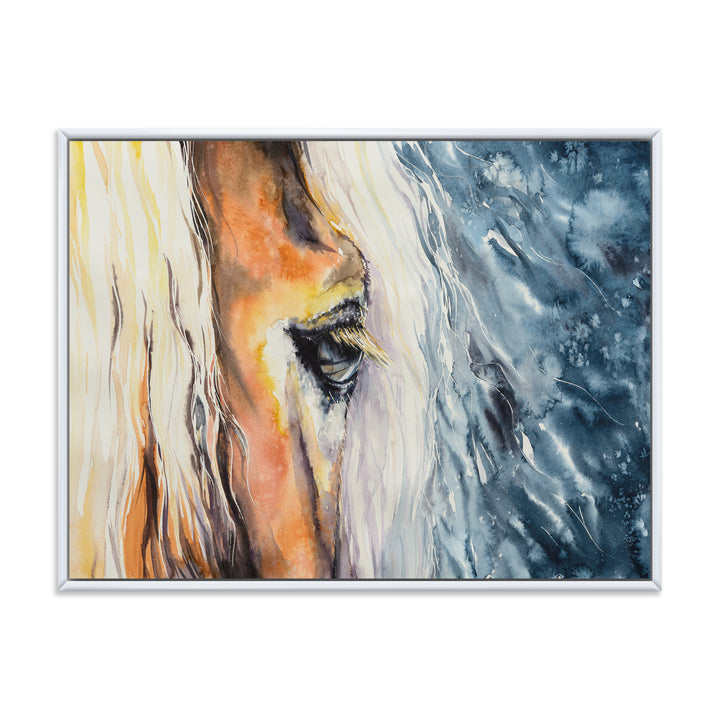 Close up of a Beautiful Horses Eye II - Painting on Canvas