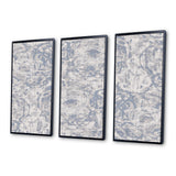 Vintage Blue Farmhouse Flower IV - Multi-Panels