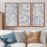 Vintage Blue Farmhouse Flower IV - Multi-Panels
