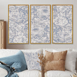 Vintage Blue Farmhouse Flower IV - Multi-Panels