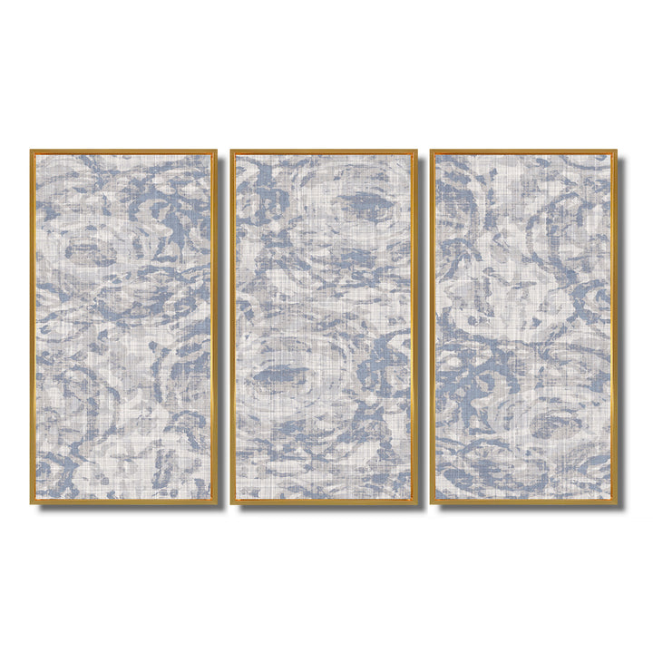 Vintage Blue Farmhouse Flower IV - Multi-Panels