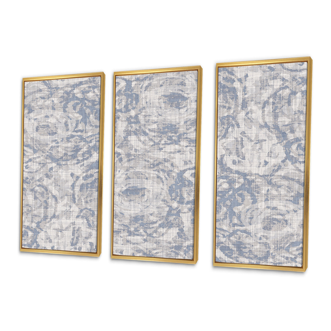 Vintage Blue Farmhouse Flower IV - Multi-Panels