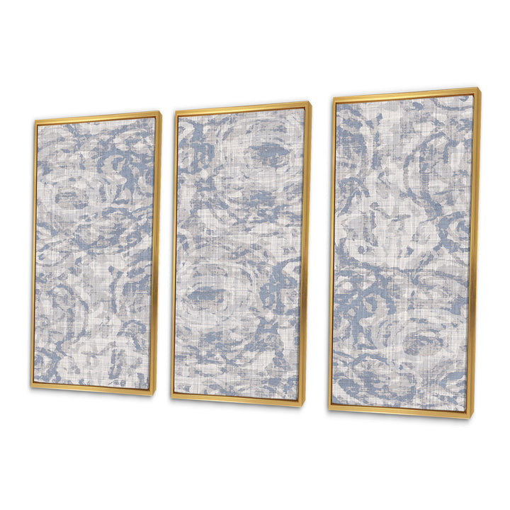 Vintage Blue Farmhouse Flower IV - Multi-Panels
