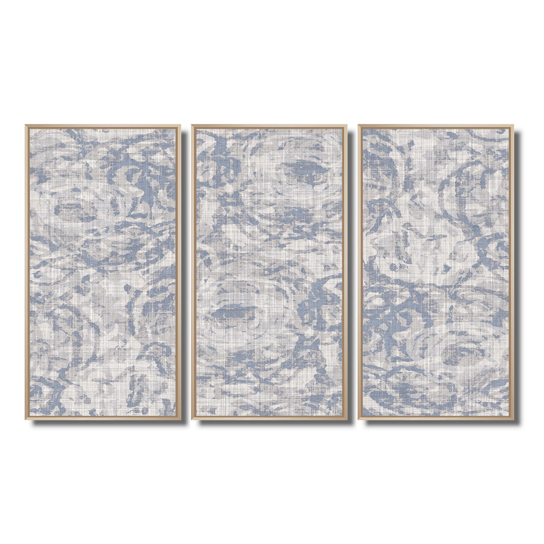 Vintage Blue Farmhouse Flower IV - Multi-Panels