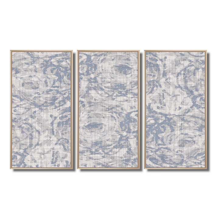 Vintage Blue Farmhouse Flower IV - Multi-Panels