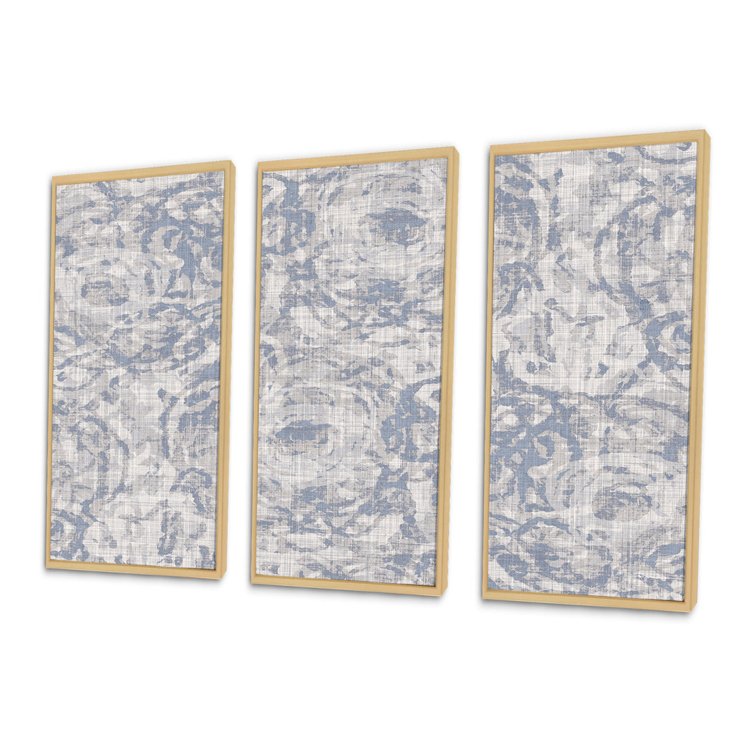 Vintage Blue Farmhouse Flower IV - Multi-Panels