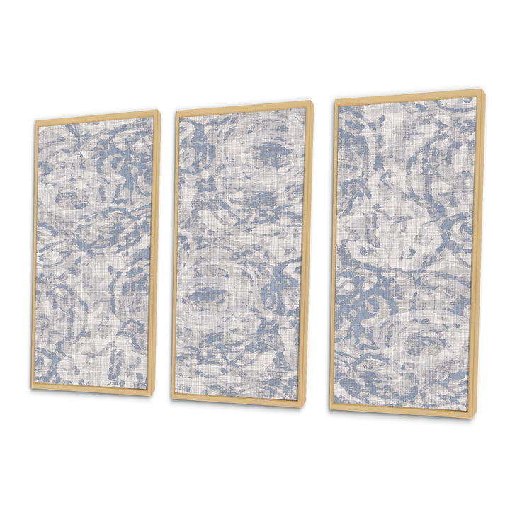 Vintage Blue Farmhouse Flower IV - Multi-Panels