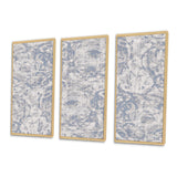 Vintage Blue Farmhouse Flower IV - Multi-Panels