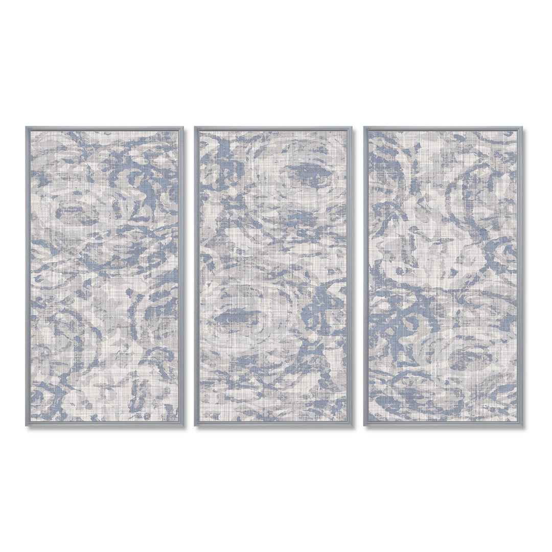 Vintage Blue Farmhouse Flower IV - Multi-Panels