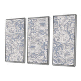 Vintage Blue Farmhouse Flower IV - Multi-Panels