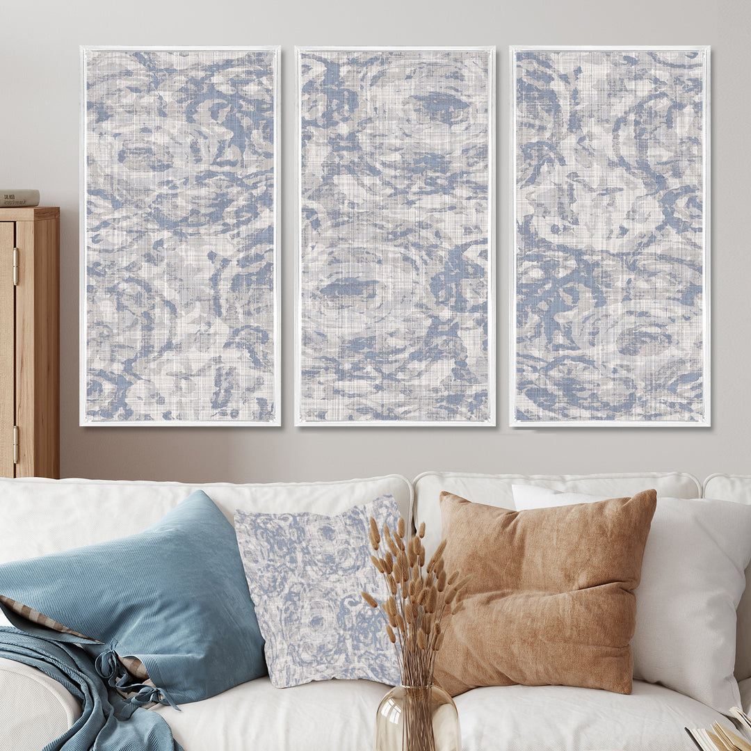 Vintage Blue Farmhouse Flower IV - Multi-Panels
