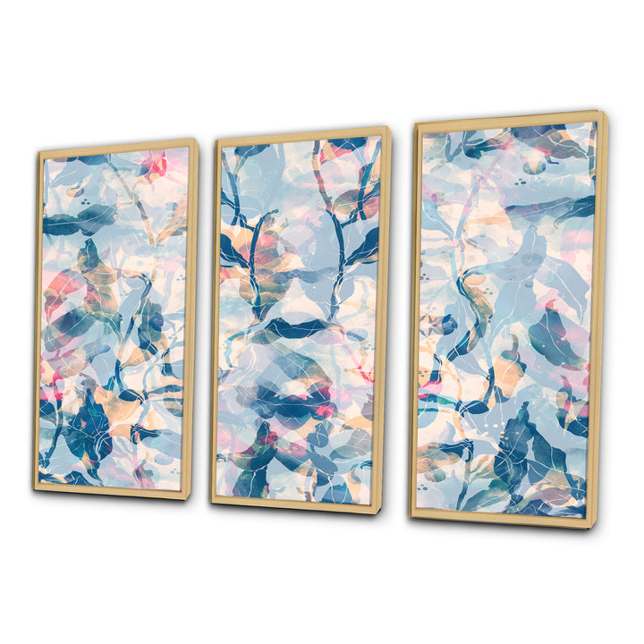 Pink And Shades Of Blue - Multi-Panels