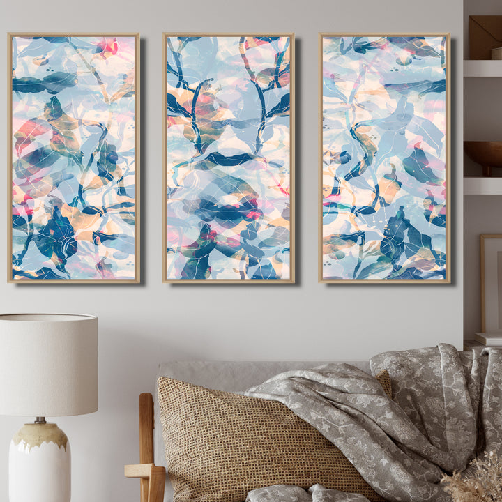 Pink And Shades Of Blue - Multi-Panels