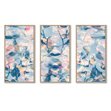 Pink And Shades Of Blue - Multi-Panels