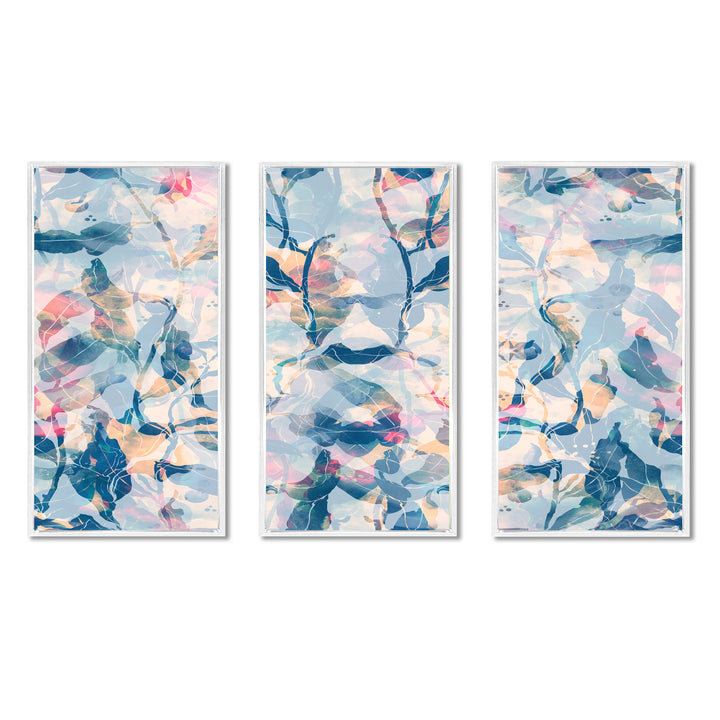 Pink And Shades Of Blue - Multi-Panels