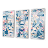Pink And Shades Of Blue - Multi-Panels