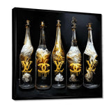 Fashion Designer Champagne Bottles - Fashion Canvas Wall Art