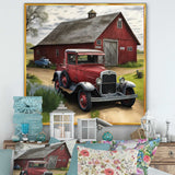 30S Ford Car In Barn I Canvas Canvas