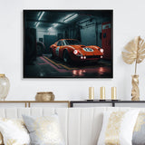 Orange Exotic Car Photography - Cars Race Exotic Canvas Wall Art