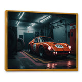 Orange Exotic Car Photography - Cars Race Exotic Canvas Wall Art