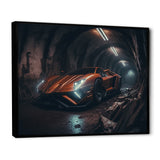 Orange Body kit Exotic Car Photography - Cars Race Exotic Canvas Wall Art