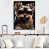 Mafia Yorkshire - Dog Yorkshire Framed Canvas Art