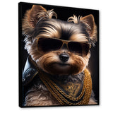 Mafia Yorkshire - Dog Yorkshire Framed Canvas Art