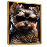 Mafia Yorkshire - Dog Yorkshire Framed Canvas Art