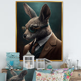 Mafia Rabbit - Rabbit Large Canvas Wall Art