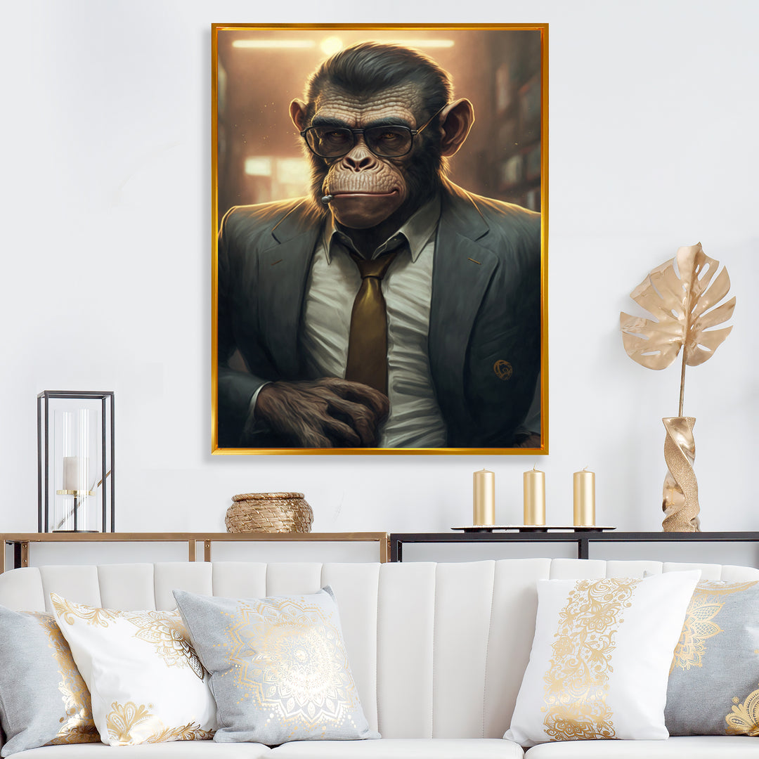 Mafia Monkey - Monkey Home Decor Art