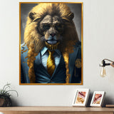 Lion Gangster In NYC - Lion Home Decor Art